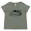 Curvy Collection Women's Fine Jersey V-Neck Tee Thumbnail