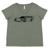 Curvy Collection Women's Fine Jersey V-Neck Tee Thumbnail