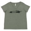 Curvy Collection Women's Fine Jersey V-Neck Tee Thumbnail