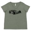 Curvy Collection Women's Fine Jersey V-Neck Tee Thumbnail