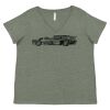 Curvy Collection Women's Fine Jersey V-Neck Tee Thumbnail