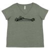Curvy Collection Women's Fine Jersey V-Neck Tee Thumbnail