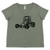 Curvy Collection Women's Fine Jersey V-Neck Tee Thumbnail
