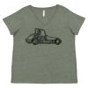 Curvy Collection Women's Fine Jersey V-Neck Tee Thumbnail