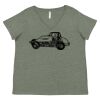 Curvy Collection Women's Fine Jersey V-Neck Tee Thumbnail