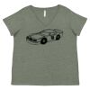 Curvy Collection Women's Fine Jersey V-Neck Tee Thumbnail
