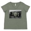 Curvy Collection Women's Fine Jersey V-Neck Tee Thumbnail