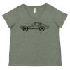 Curvy Collection Women's Fine Jersey V-Neck Tee Thumbnail