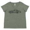 Curvy Collection Women's Fine Jersey V-Neck Tee Thumbnail