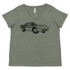 Curvy Collection Women's Fine Jersey V-Neck Tee Thumbnail