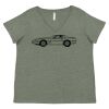 Curvy Collection Women's Fine Jersey V-Neck Tee Thumbnail