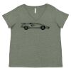 Curvy Collection Women's Fine Jersey V-Neck Tee Thumbnail