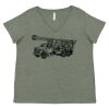 Curvy Collection Women's Fine Jersey V-Neck Tee Thumbnail