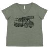 Curvy Collection Women's Fine Jersey V-Neck Tee Thumbnail