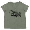 Curvy Collection Women's Fine Jersey V-Neck Tee Thumbnail