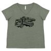 Curvy Collection Women's Fine Jersey V-Neck Tee Thumbnail