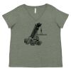 Curvy Collection Women's Fine Jersey V-Neck Tee Thumbnail
