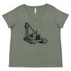 Curvy Collection Women's Fine Jersey V-Neck Tee Thumbnail