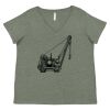 Curvy Collection Women's Fine Jersey V-Neck Tee Thumbnail