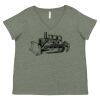 Curvy Collection Women's Fine Jersey V-Neck Tee Thumbnail
