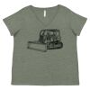 Curvy Collection Women's Fine Jersey V-Neck Tee Thumbnail
