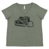 Curvy Collection Women's Fine Jersey V-Neck Tee Thumbnail