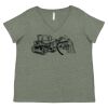 Curvy Collection Women's Fine Jersey V-Neck Tee Thumbnail