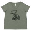 Curvy Collection Women's Fine Jersey V-Neck Tee Thumbnail