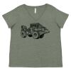 Curvy Collection Women's Fine Jersey V-Neck Tee Thumbnail