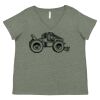 Curvy Collection Women's Fine Jersey V-Neck Tee Thumbnail