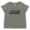 Curvy Collection Women's Fine Jersey V-Neck Tee Thumbnail