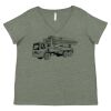 Curvy Collection Women's Fine Jersey V-Neck Tee Thumbnail