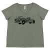 Curvy Collection Women's Fine Jersey V-Neck Tee Thumbnail