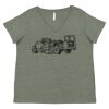Curvy Collection Women's Fine Jersey V-Neck Tee Thumbnail
