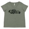 Curvy Collection Women's Fine Jersey V-Neck Tee Thumbnail