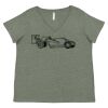 Curvy Collection Women's Fine Jersey V-Neck Tee Thumbnail
