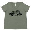 Curvy Collection Women's Fine Jersey V-Neck Tee Thumbnail