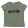 Curvy Collection Women's Fine Jersey V-Neck Tee Thumbnail