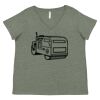 Curvy Collection Women's Fine Jersey V-Neck Tee Thumbnail