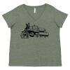 Curvy Collection Women's Fine Jersey V-Neck Tee Thumbnail