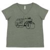 Curvy Collection Women's Fine Jersey V-Neck Tee Thumbnail