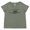 Curvy Collection Women's Fine Jersey V-Neck Tee Thumbnail