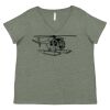 Curvy Collection Women's Fine Jersey V-Neck Tee Thumbnail