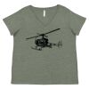 Curvy Collection Women's Fine Jersey V-Neck Tee Thumbnail