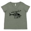 Curvy Collection Women's Fine Jersey V-Neck Tee Thumbnail