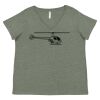 Curvy Collection Women's Fine Jersey V-Neck Tee Thumbnail