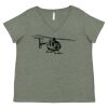 Curvy Collection Women's Fine Jersey V-Neck Tee Thumbnail
