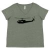 Curvy Collection Women's Fine Jersey V-Neck Tee Thumbnail