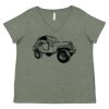 Curvy Collection Women's Fine Jersey V-Neck Tee Thumbnail
