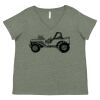 Curvy Collection Women's Fine Jersey V-Neck Tee Thumbnail